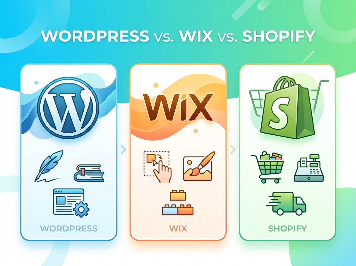 WordPress vs. Wix vs. Shopify – Which Platform Is Right for Your Business?